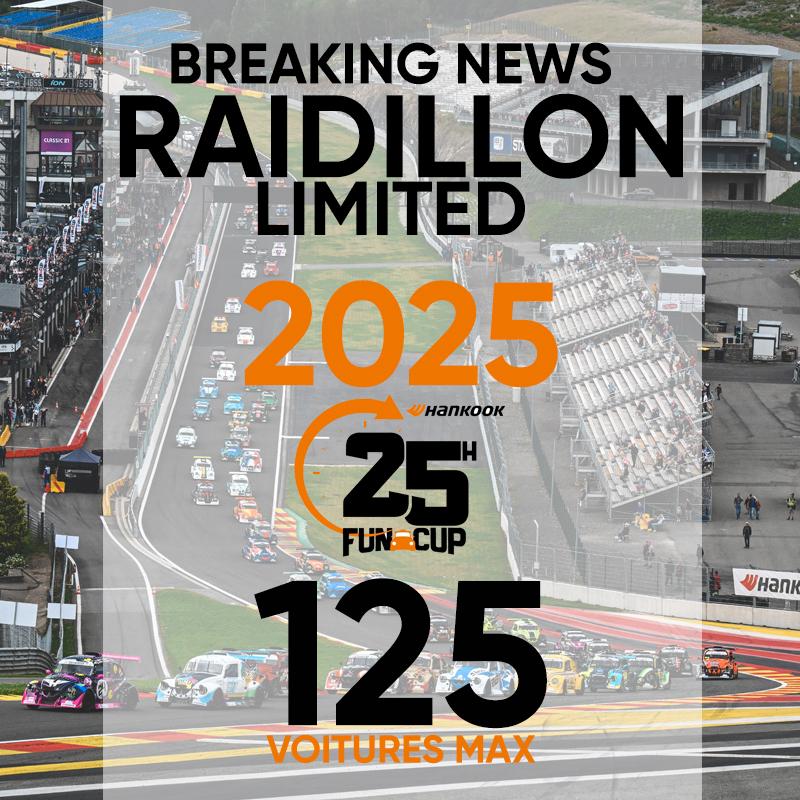 image 1 - Raidillon Limited, 125 Fun Cup @ Hankook 25 Hours of Spa Francorchamps 2025 ! 